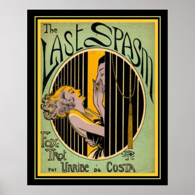 "The last Spasm" Art Deco Foxtrot Print 16x20 Poster (Vorne)