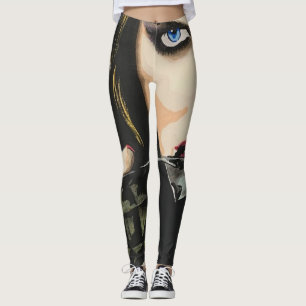„The Last Straw“ Gemälde auf einem Leggings