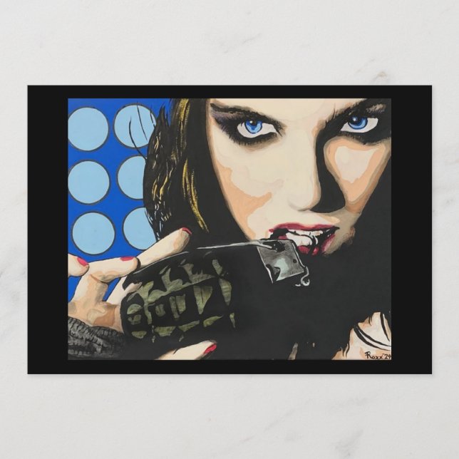 ‘The Last Straw’ Painting on a Small-Scale Print  Einladung (Vorderseite)