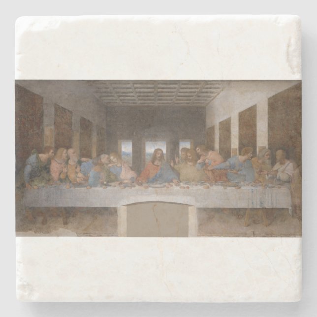 The Last Supper 1495 1498 by Leonardo da Vinci Steinuntersetzer (Vorderseite)
