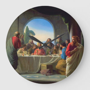 The Last Supper by Carl Bloch Große Wanduhr