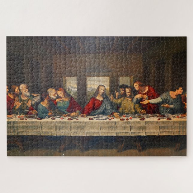 The Last Supper by Leonardo da Vinci Puzzle (Horizontal)