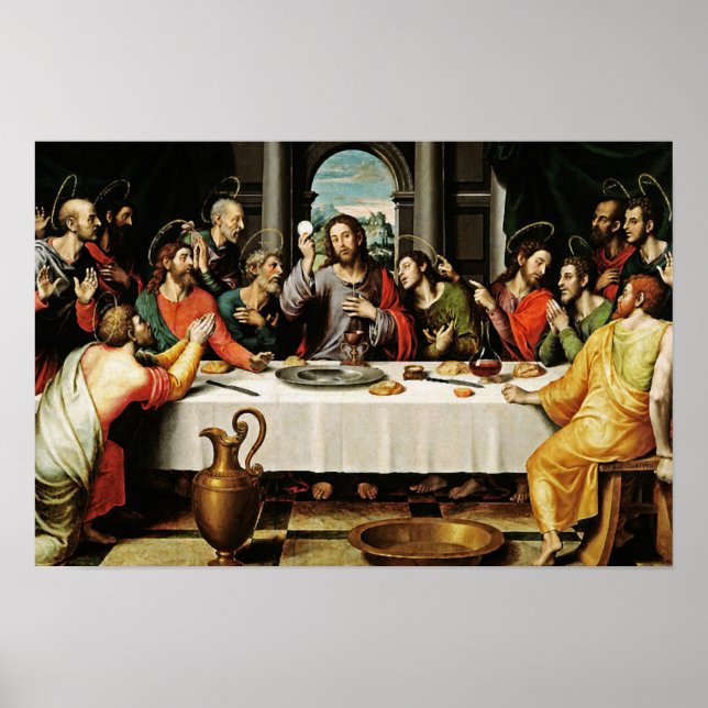 The Last Supper Eucharist - La Ultima Cena Poster (Vorne)