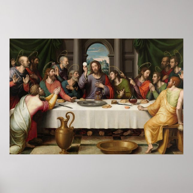 The Last Supper Eucharist - La Ultima Cena Poster (Vorne)