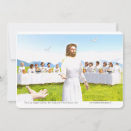 The Last Supper of Jesus - Eucharist Einladung