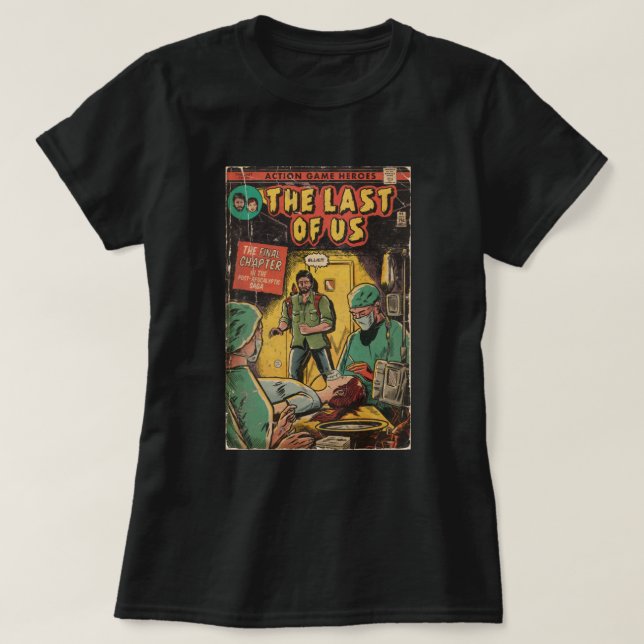 The Last Us - Ending Comic Cover Fan Art T-Shirt (Design vorne)