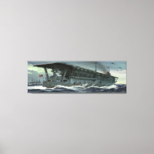The last voyage of the Kaga Print Leinwanddruck