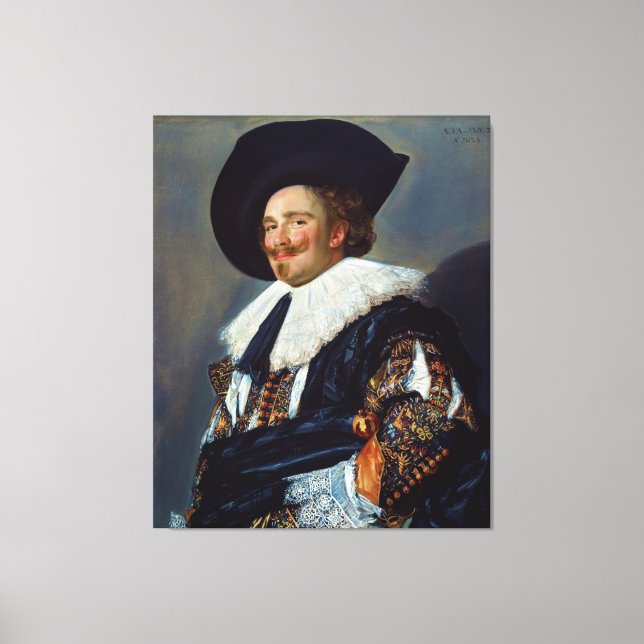 The Laughing Cavalier von Frans Hals (1624) Leinwanddruck (Vorderseite)