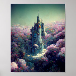 The Lavender Castle Fantasy Poster