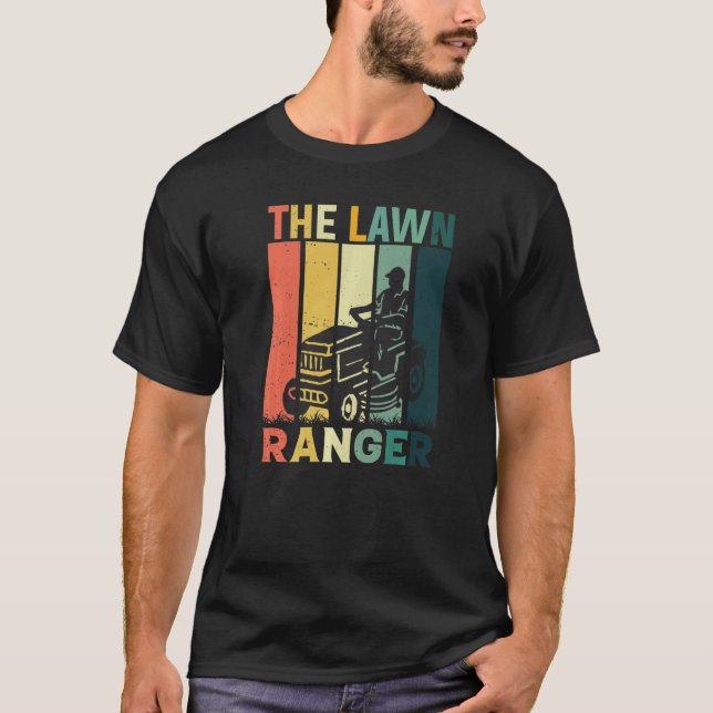 The Lawn Ranger Rides Again Lawn Mowing Mower  Dad T-Shirt (Vorderseite)