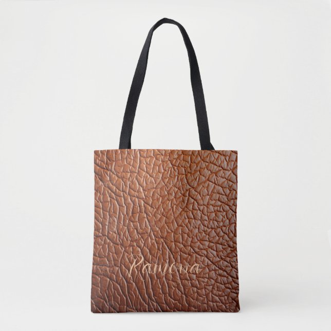 The Leather Look/Personalized Tote Bag (Vorderseite)