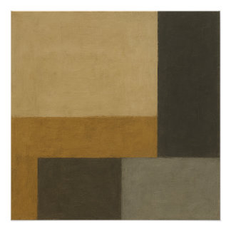 The Ledger That Remembered Textural Ochre Poster