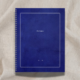 The Legacy | Indigo Leather & Silver Scholar Notizbuch