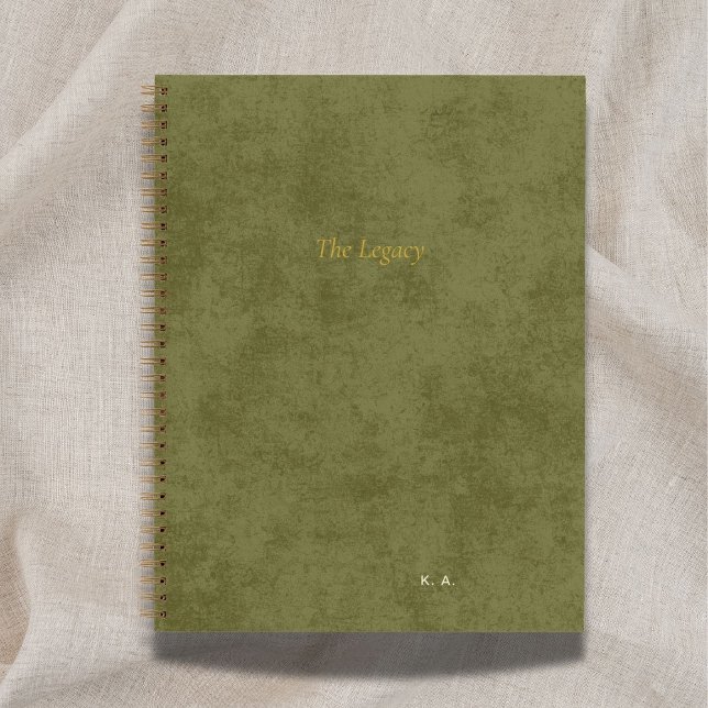 The Legacy | Personalized Author Green Notizbuch (Von Creator hochgeladen)