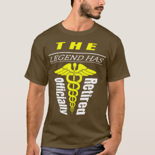 The Legend Has Officially Retired Funny Retirement T-Shirt