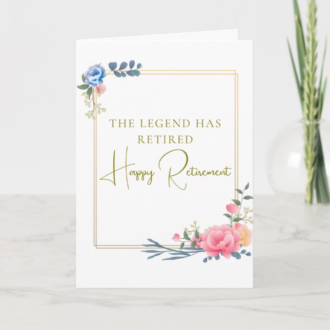 The Legend Has Retired Gift Karte (Vorderseite)