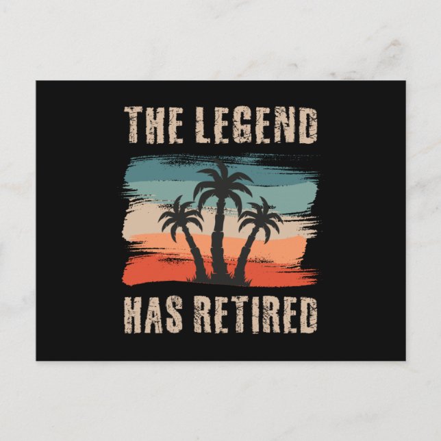 The legend has retired, Retiree Postkarte (Vorderseite)