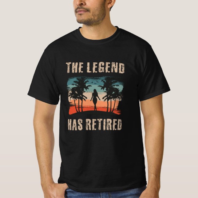 The legend has retired, Retiree T-Shirt (Vorderseite)