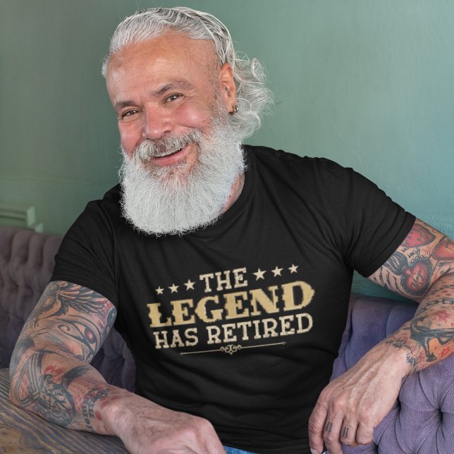 The Legend Has Retired, Retiree's Gift T-Shirt (Von Creator hochgeladen)