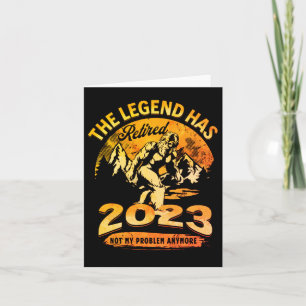 The Legend hat 2023 Fun Bigfoot Retirement gelaunt Einladung