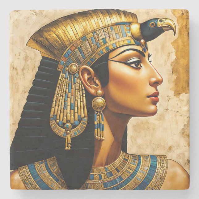 "The Legendary Cleopatra VII" Steinuntersetzer (Vorderseite)