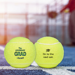 The Legendary Grad - Custom Blue Green Gift Tennisbälle