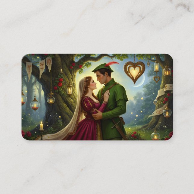 The Legendary Romance of Sherwood Forest Bookmark Visitenkarte (Vorderseite)