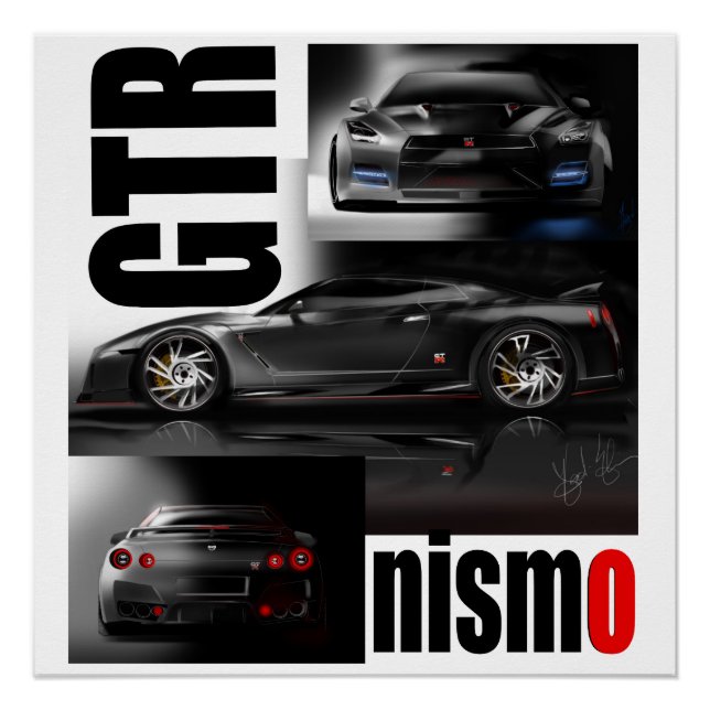 The Legendary Supercar GTR Godzilla Poster (Vorderseite)