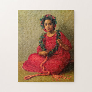 The Lei Maker, 1901 von Theodore Wores Puzzle