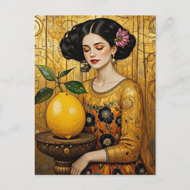 The Lemon and the Lady Postkarte (Vorderseite)