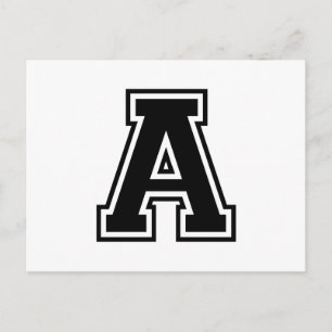 The Letter A Postkarte