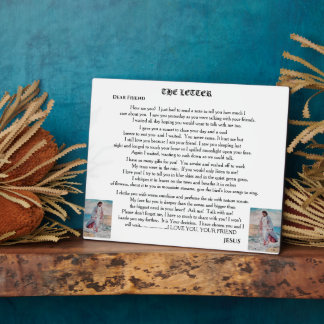 THE LETTER FROM JESUS   FOTOPLATTE