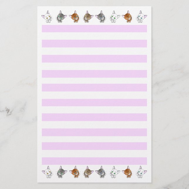 The letter paper of the cats briefpapier (Vorderseite)