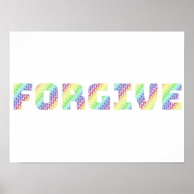 The Liberating Act: Allow Yourself to FORGIVE Rain Poster (Vorne)