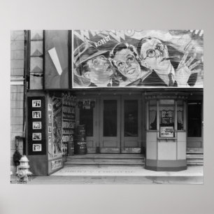 The Liberty Theatre, 1935. Vintage-Foto Poster