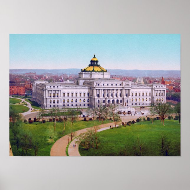 The Library of Congress - Circa 1902 Fotochrom Poster (Vorne)