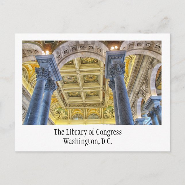 The Library of Congress, Washington DC Postkarte (Vorderseite)