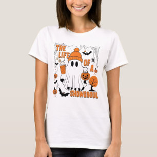 The Life a showghoul Halloween Costume Bow Boo T-Shirt