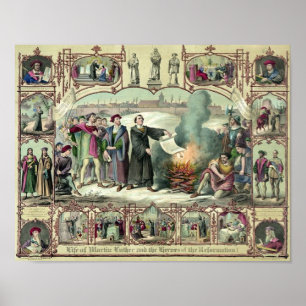 The life of Martin Luther Poster