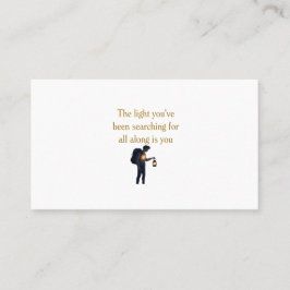 The light is you iPad Smart Cover Visitenkarte