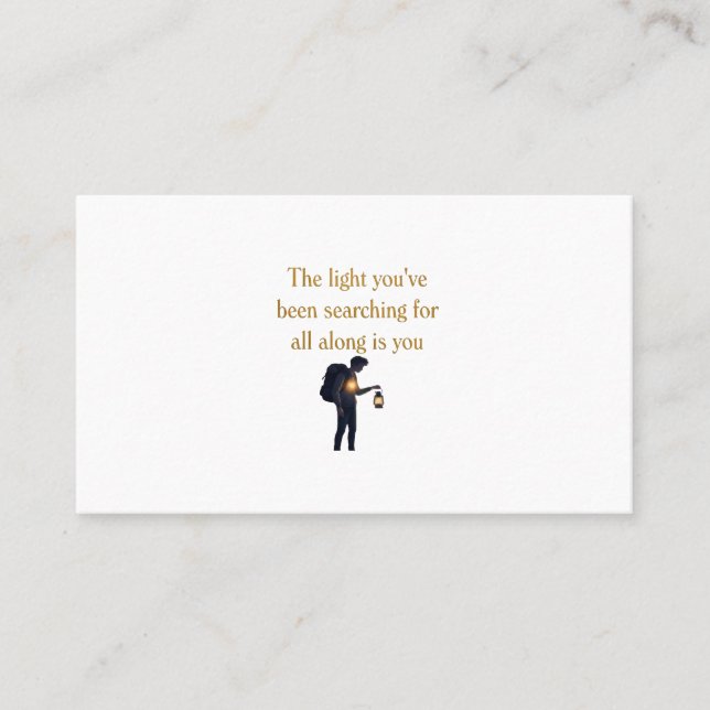 The light is you iPad Smart Cover Visitenkarte (Vorderseite)