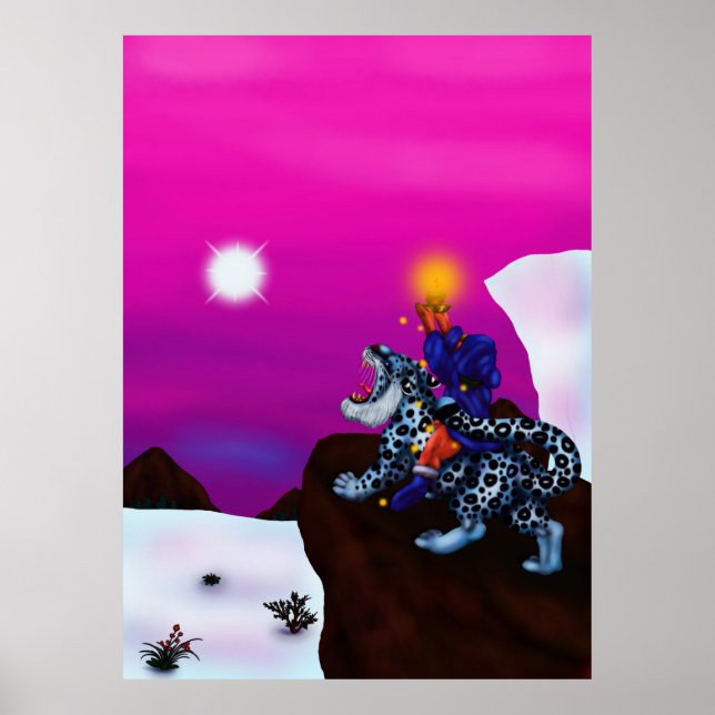 The Light of Hope Christmas Fantasy Malerei Art Poster (Vorne)