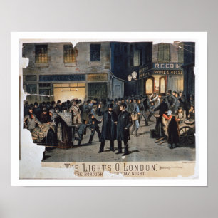 'The Lights O' London' (Farbe litho) Poster