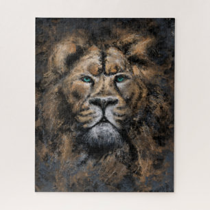 The Lion King - Abstrakt Art Moderne Malerei Puzzle