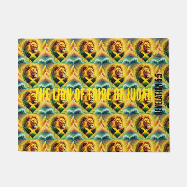 The lion of tribe of Judah T-Shirt Fußmatte (Vorderseite)