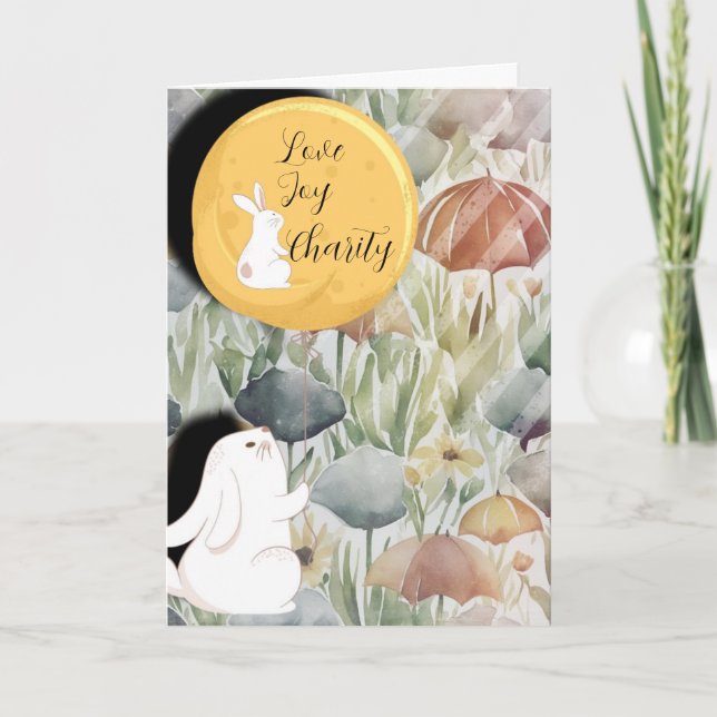 The Little Bunny's Thoughts Karte (Vorderseite)