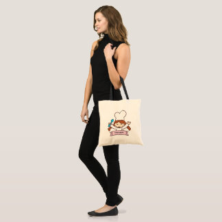 The Little Chef Hand-Drawn Canvas Tote Bag Tragetasche