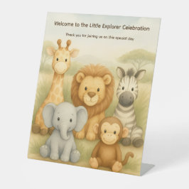 The Little Explorer | Safari Friends Adventure Sockelschild