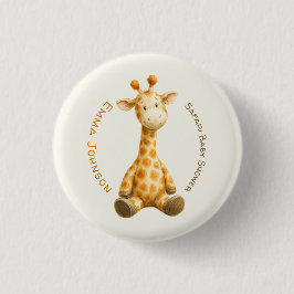 The Little Explorer | Safari Friends Baby Shower Button