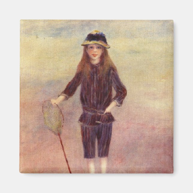 The Little Fishergirl (von Pierre-August Renoir) M Magnet (Vorne)